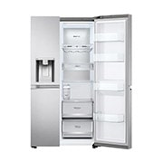 LG Frigorífico Americano LG GSLV91MBAD, 635 litros, eficiência energética D, Door Cooling+™, dispensador sem canalização, UVnano™, Metal Sorbet, GSLV91MBAD