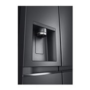 LG Frigorífico Americano LG GSLV91MCAD, 635 litros, eficiência energética D, Door Cooling+™, dispensador sem canalização, UVnano™, Matte Black, GSLV91MCAD
