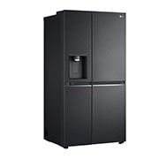 LG Frigorífico Americano LG GSLV91MCAD, 635 litros, eficiência energética D, Door Cooling+™, dispensador sem canalização, UVnano™, Matte Black, GSLV91MCAD