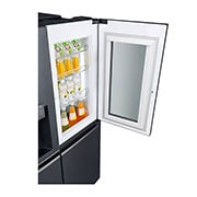 LG Frigorífico Americano LG GSX961MCVZ, 625 litros, eficiência energética F, InstaView™, Door in Door™, Pure N Fresh™, Door Cooling+™, dispensador sem canalização, Matte Black, GSX961MCVZ