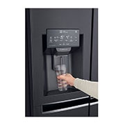 LG Frigorífico Americano LG GSX961MCVZ, 625 litros, eficiência energética F, InstaView™, Door in Door™, Pure N Fresh™, Door Cooling+™, dispensador sem canalização, Matte Black, GSX961MCVZ