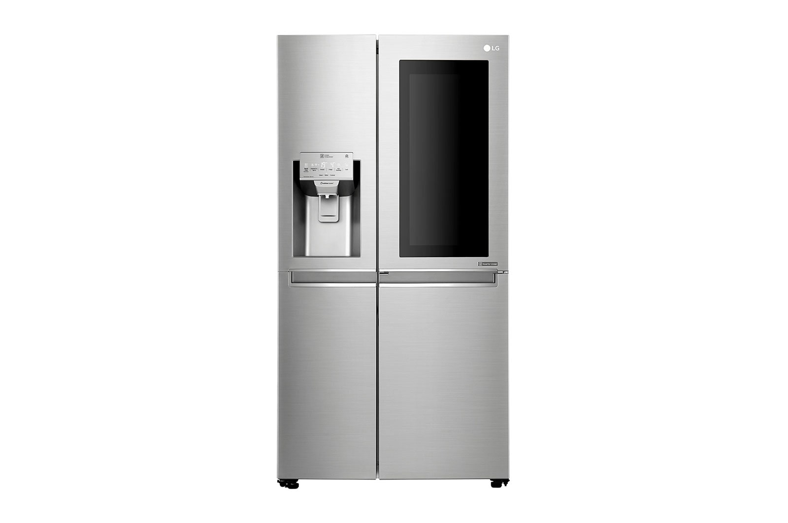 LG Frigorífico Americano LG GSX961NSVZ, 625 litros, eficiência energética F, InstaView™, Door in Door™, Pure N Fresh™, Door Cooling+™, dispensador sem canalização, Noble Steel, GSX961NSVZ