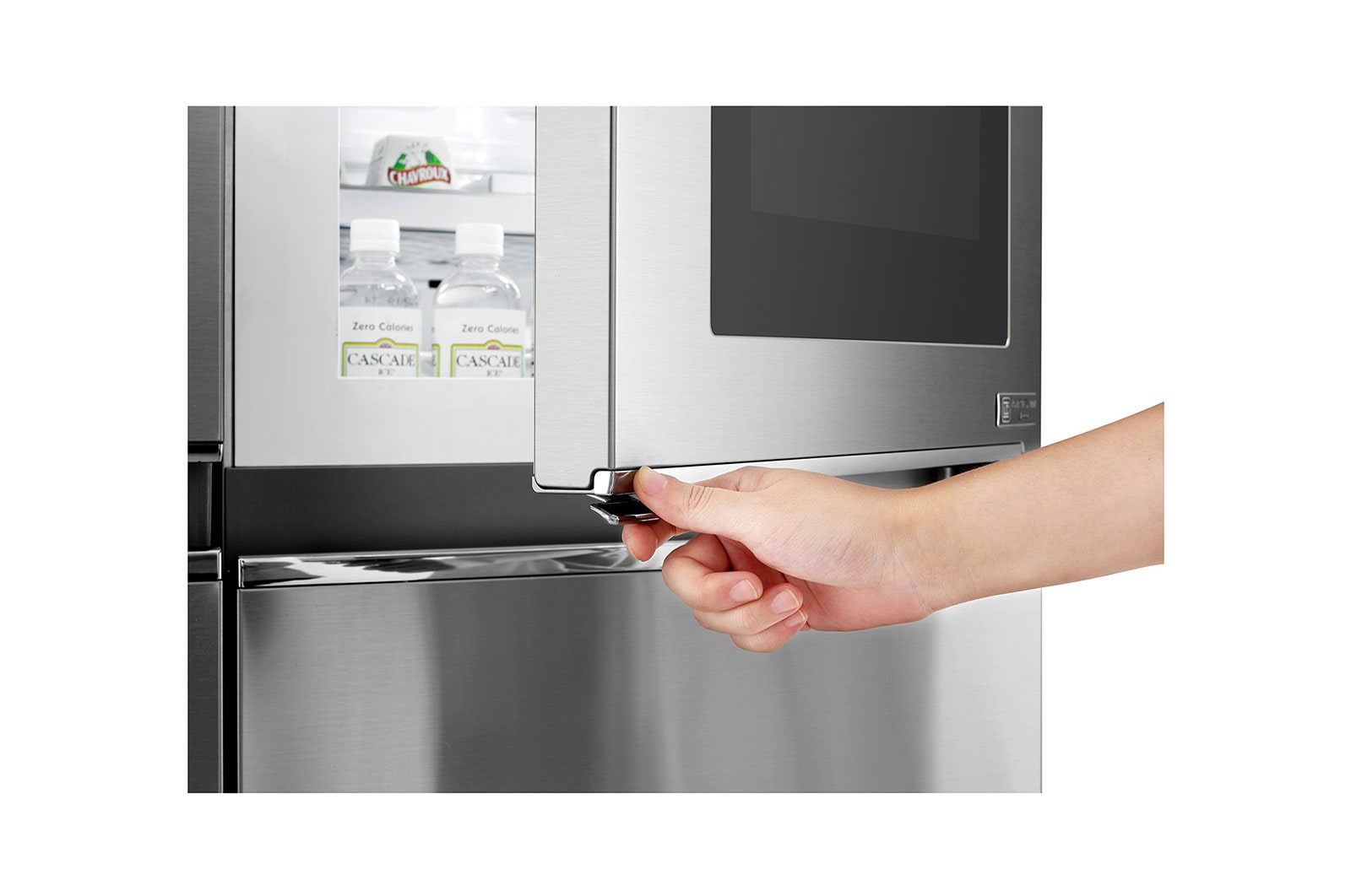 LG Frigorífico Americano LG GSX961NSVZ, 625 litros, eficiência energética F, InstaView™, Door in Door™, Pure N Fresh™, Door Cooling+™, dispensador sem canalização, Noble Steel, GSX961NSVZ