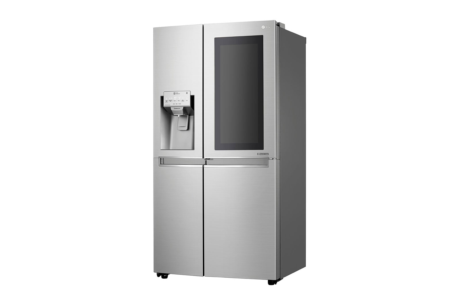 LG Frigorífico Americano LG GSX961NSVZ, 625 litros, eficiência energética F, InstaView™, Door in Door™, Pure N Fresh™, Door Cooling+™, dispensador sem canalização, Noble Steel, GSX961NSVZ