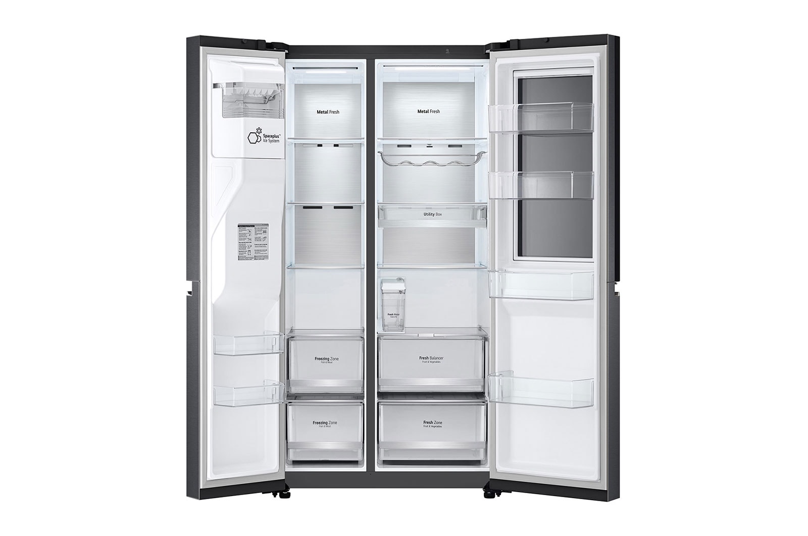 LG Frigorífico Americano | 635 L | Etiqueta energética E | InstaView™ | Door-in-Door™ | DoorCooLing+™ | Dispensador sem canaLização | UVnano™, GSXV91MCAE