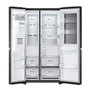 LG Frigorífico Americano | 635 L | Etiqueta energética E | InstaView™ | Door-in-Door™ | DoorCooLing+™ | Dispensador sem canaLização | UVnano™, GSXV91MCAE