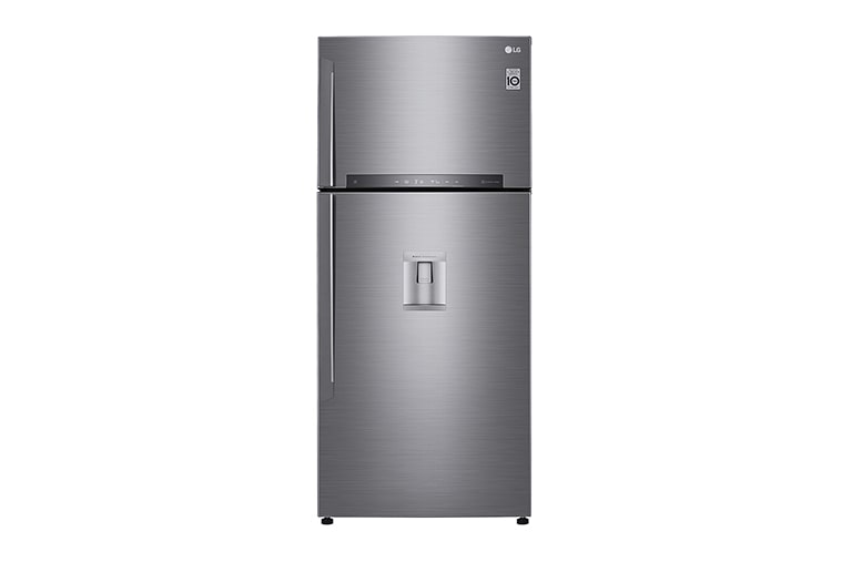 Vista frontal de Frigorífico de 2 portas | 509 L | Etiqueta energética E | LinearCooLing™ | DoorCooLing&#43;™ | Dispensador sem canaLização GTF744PZPZD