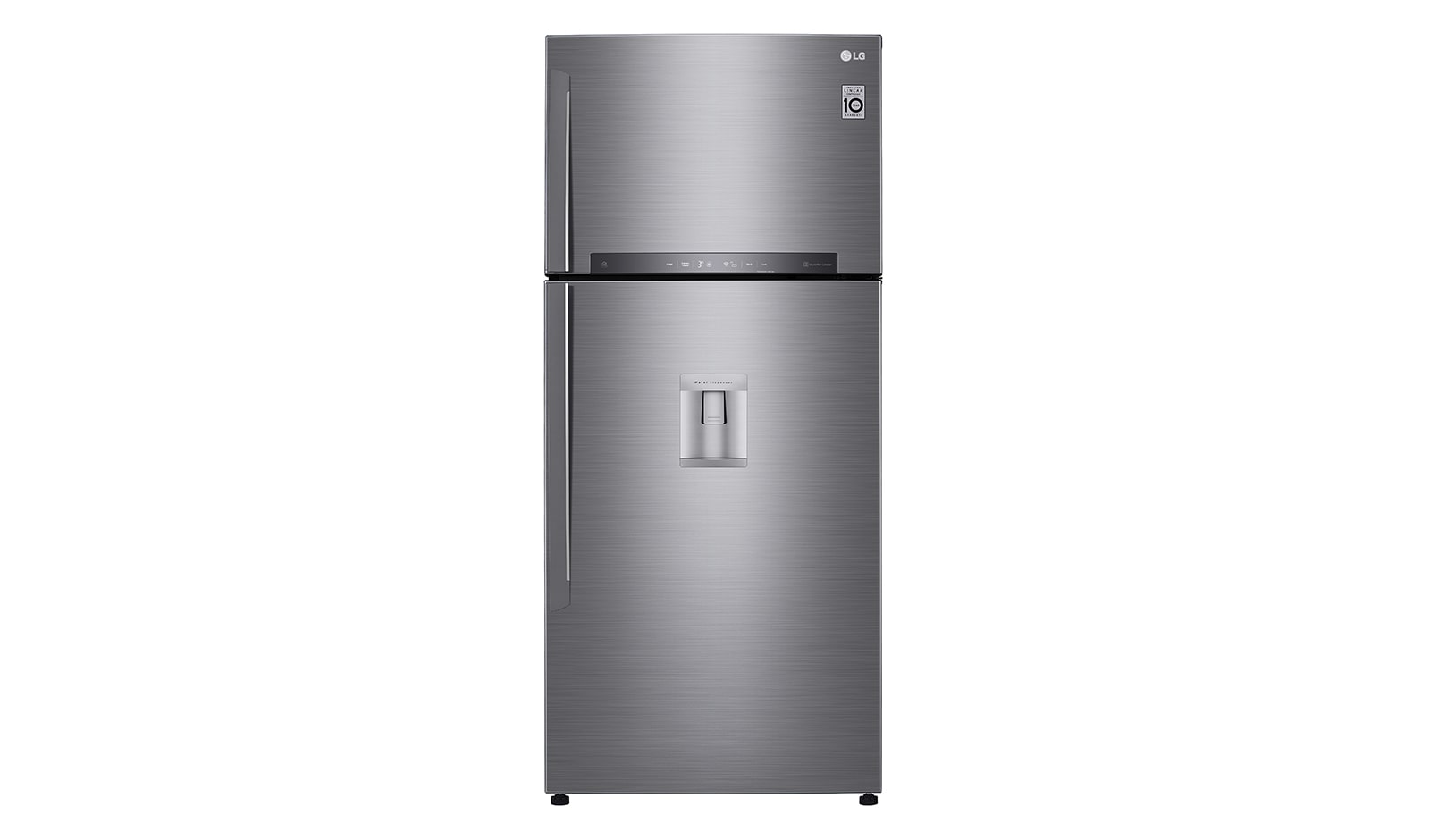 Vista frontal de Frigorífico de 2 portas | 509 L | Etiqueta energética E | LinearCooLing™ | DoorCooLing&#43;™ | Dispensador sem canaLização GTF744PZPZD