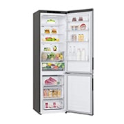right side view with door open with food