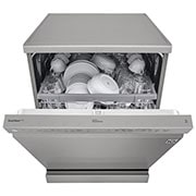 LG Máquina de lavar loiça LG DF222FPS, QuadWash™, 2 cestos reguláveis, eficiência energética E, TrueSteam™, inox, DF222FPS