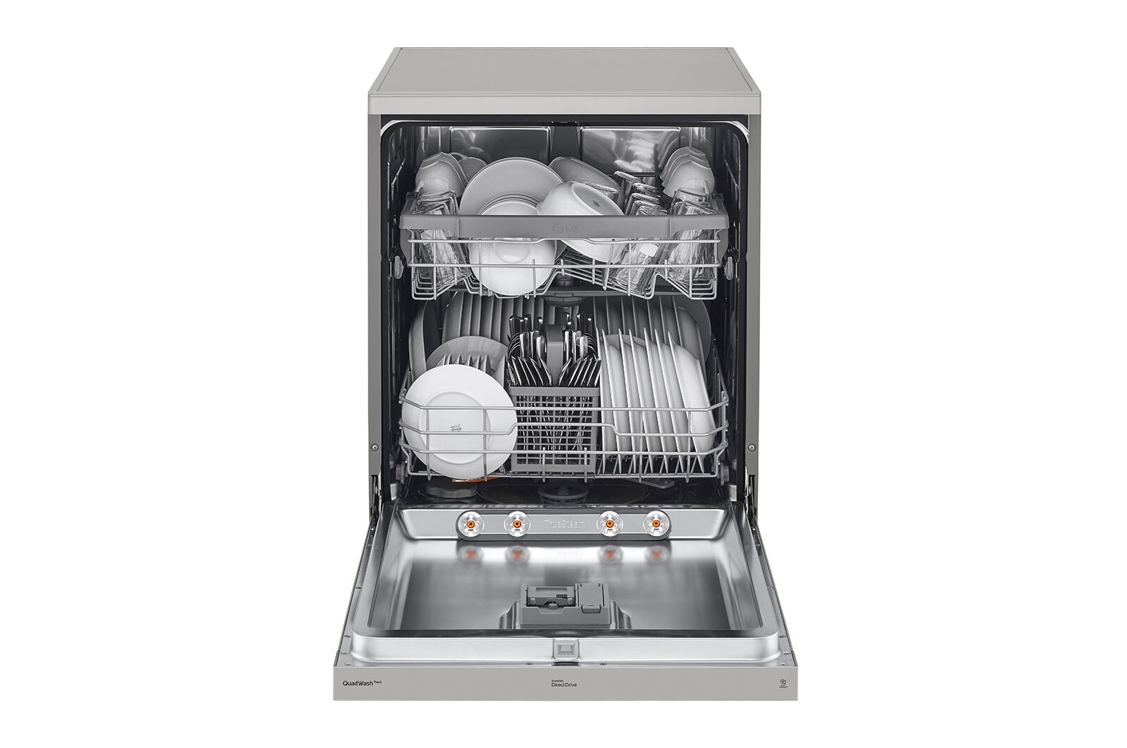 LG Máquina de Lavar Loiça | 14 conjuntos | Etiqueta energética D | QuadWash™ | EasyRack™ | TrueSteam™, DF242FPS