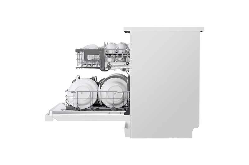 LG Máquina de Lavar Loiça | 14 conjuntos | Etiqueta energética D | QuadWash™ | EasyRack™, DF242FW