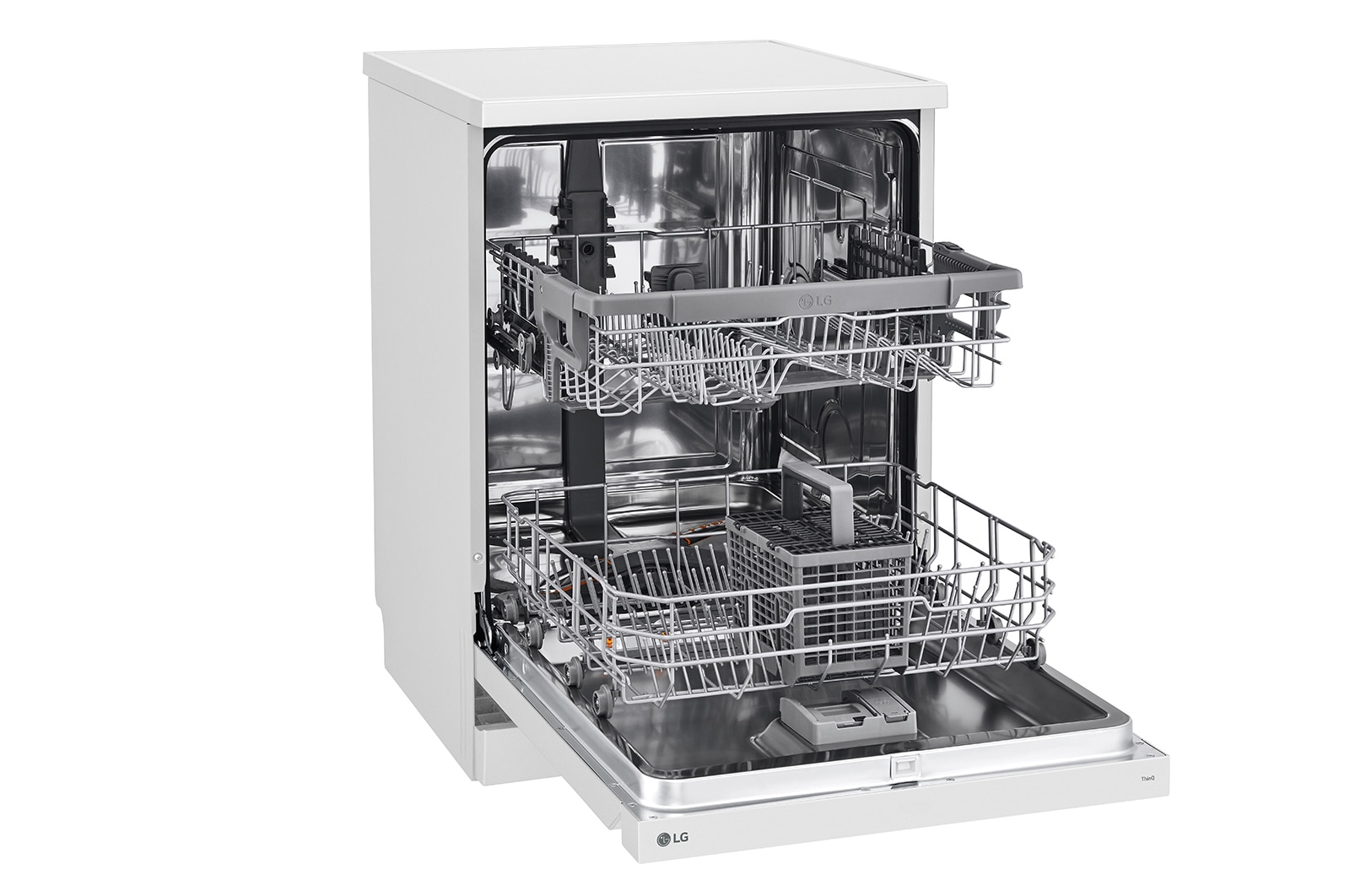 LG Máquina de Lavar Loiça | 14 conjuntos | Etiqueta energética D | QuadWash™ | EasyRack™ | TrueSteam™, DF242FWS