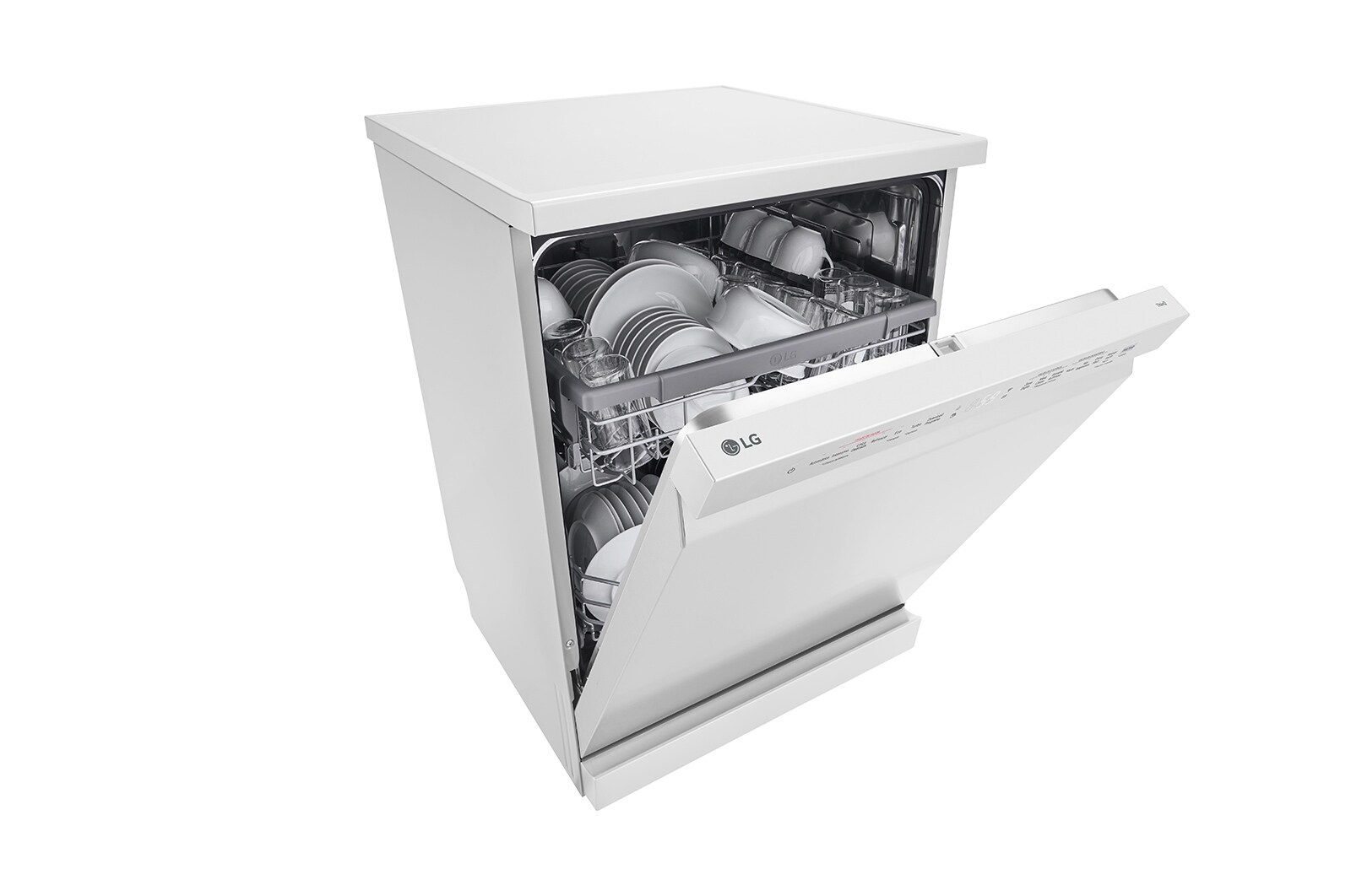 LG Máquina de Lavar Loiça | 14 conjuntos | Etiqueta energética D | QuadWash™ | EasyRack™ | TrueSteam™, DF242FWS