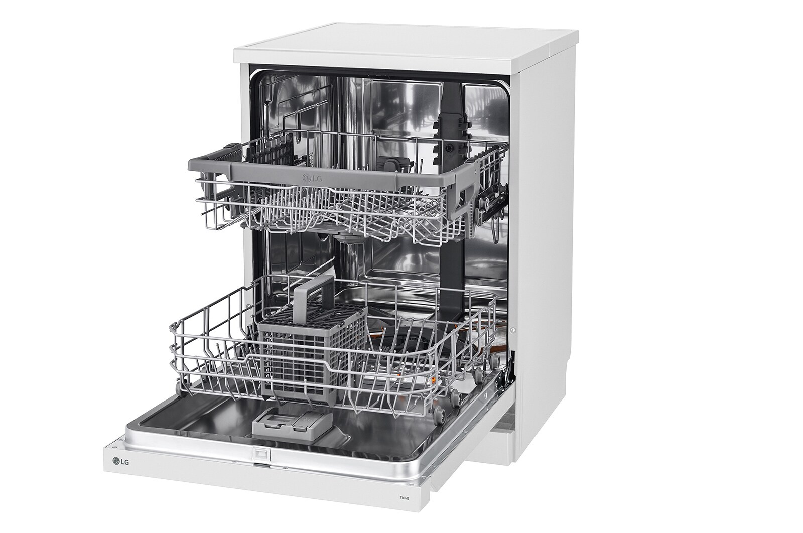 LG Máquina de Lavar Loiça | 14 conjuntos | Etiqueta energética D | QuadWash™ | EasyRack™ | TrueSteam™, DF242FWS