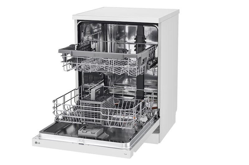LG Máquina de Lavar Loiça | 14 conjuntos | Etiqueta energética D | QuadWash™ | EasyRack™ | TrueSteam™, DF242FWS