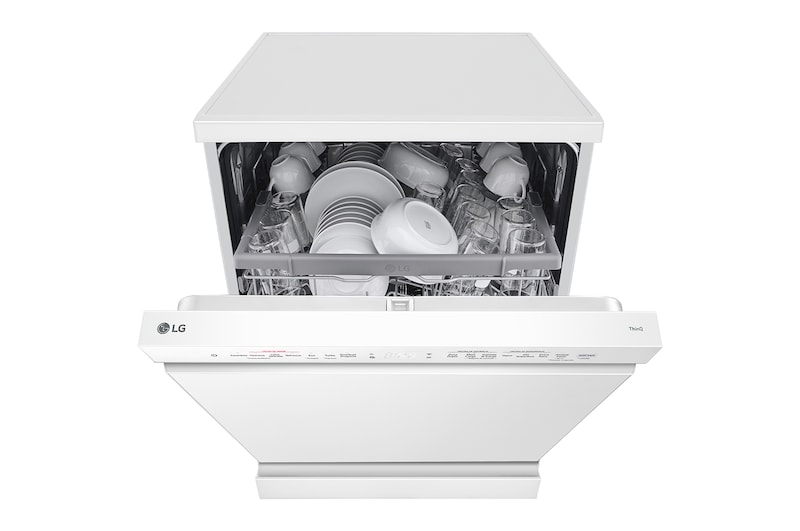 LG Máquina de Lavar Loiça | 14 conjuntos | Etiqueta energética D | QuadWash™ | EasyRack™ | TrueSteam™, DF242FWS