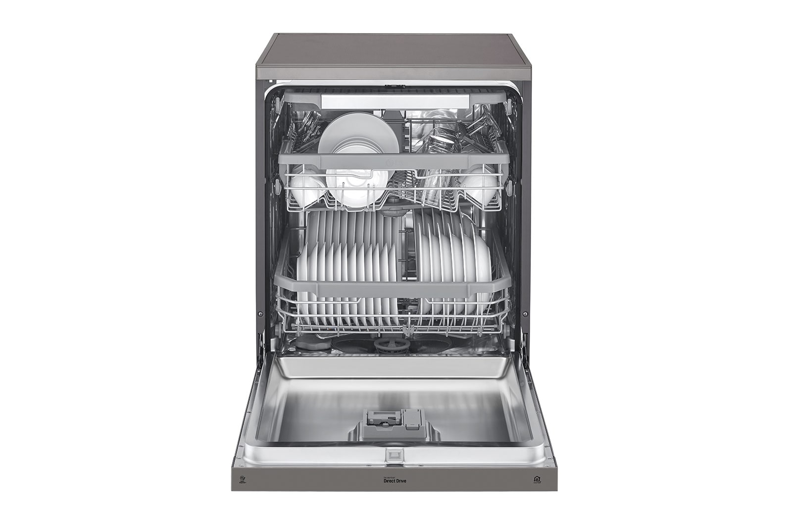 LG Máquina de lavar loiça LG DF325FP, QuadWash™, 3 cestos reguláveis, eficiência energética E, inox, DF325FP