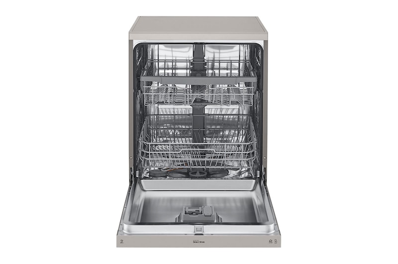 LG Máquina de lavar loiça LG DF222FP, QuadWash™, 2 cestos reguláveis, eficiência energética E, inox, DF222FP