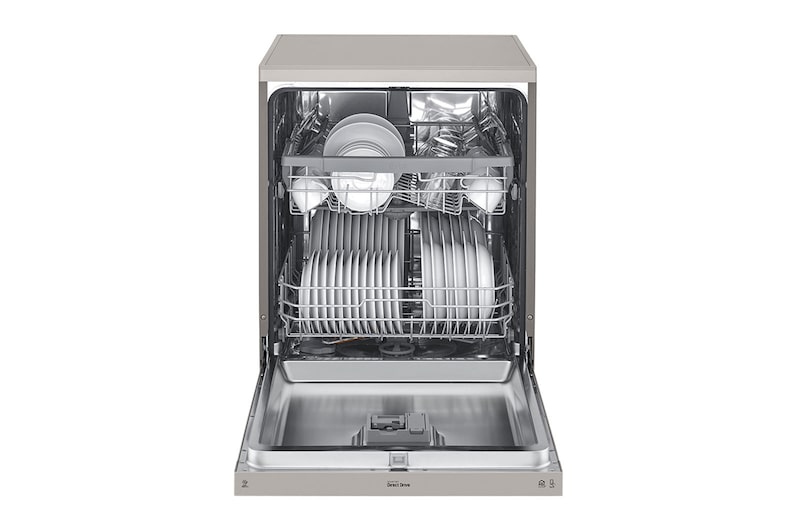 LG Máquina de lavar loiça LG DF222FP, QuadWash™, 2 cestos reguláveis, eficiência energética E, inox, DF222FP