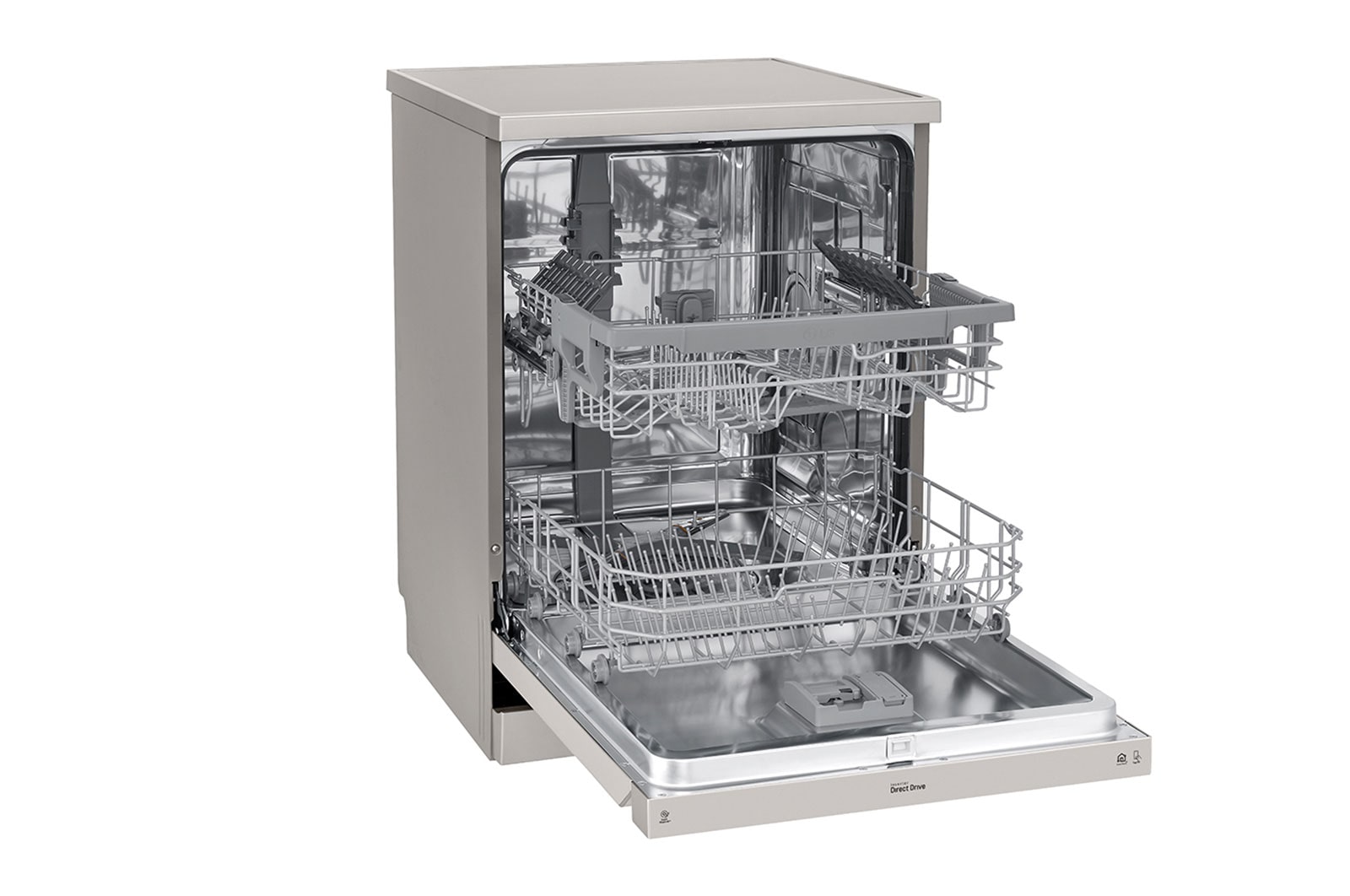 LG Máquina de lavar loiça LG DF222FP, QuadWash™, 2 cestos reguláveis, eficiência energética E, inox, DF222FP