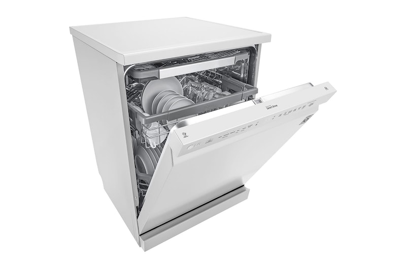 LG Máquina de lavar loiça LG DF325FW, QuadWash™, 3 cestos reguláveis, eficiência energética E, branco, DF325FW