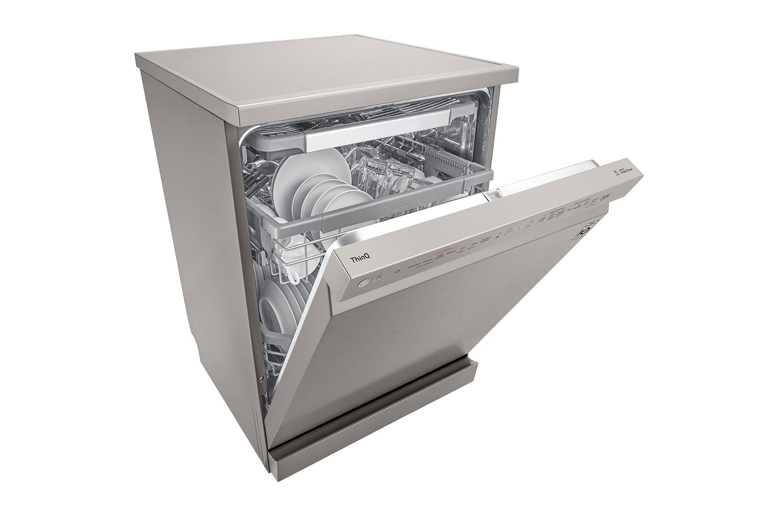 LG Máquina de Lavar Loiça | 14 conjuntos | Etiqueta energética B | QuadWash™ | EasyRack™ | TrueSteam™ | Abertura automática de porta, DF365FPS