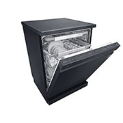 LG Máquina de lavar loiça LG DF425HMS, QuadWash™, 3 cestos reguláveis, eficiência energética D, TrueSteam™, abertura de porta automática, preto mate, DF425HMS