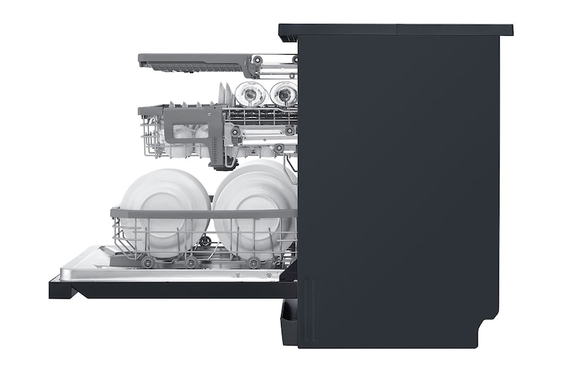 LG Máquina de Lavar Loiça | 14 conjuntos | Etiqueta energética C | QuadWash™ | EasyRack™ | TrueSteam™ | Abertura automática de porta, DF455HMS