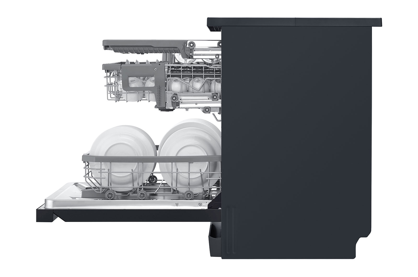 LG Máquina de Lavar Loiça | 14 conjuntos | Etiqueta energética C | QuadWash™ | EasyRack™ | TrueSteam™ | Abertura automática de porta, DF455HMS