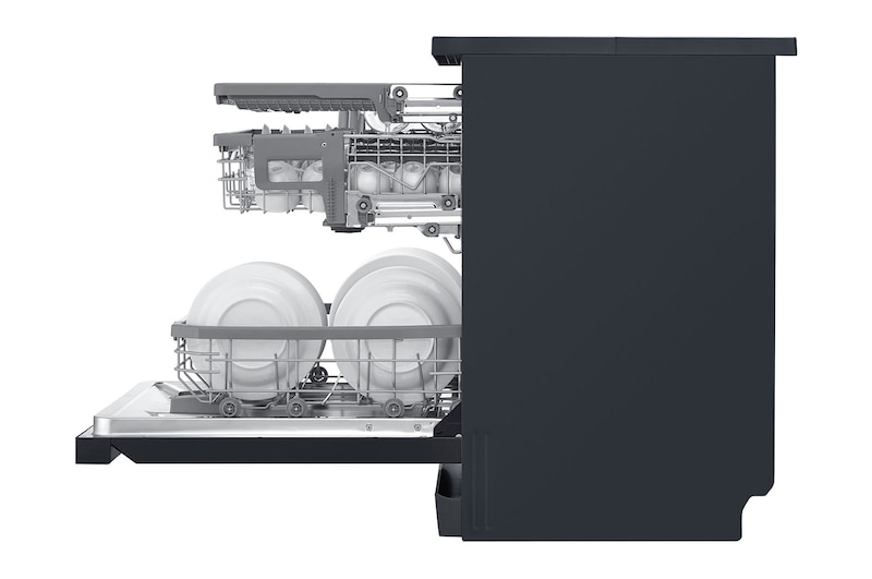 LG Máquina de Lavar Loiça | 14 conjuntos | Etiqueta energética C | QuadWash™ | EasyRack™ | TrueSteam™ | Abertura automática de porta, DF455HMS