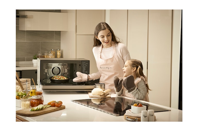LG Micro-ondas de convecção LG NeoChef™ MJ3965ACS, 39 litros, 1100 W, Smart Inverter, EasyClean™, inox, MJ3965ACS