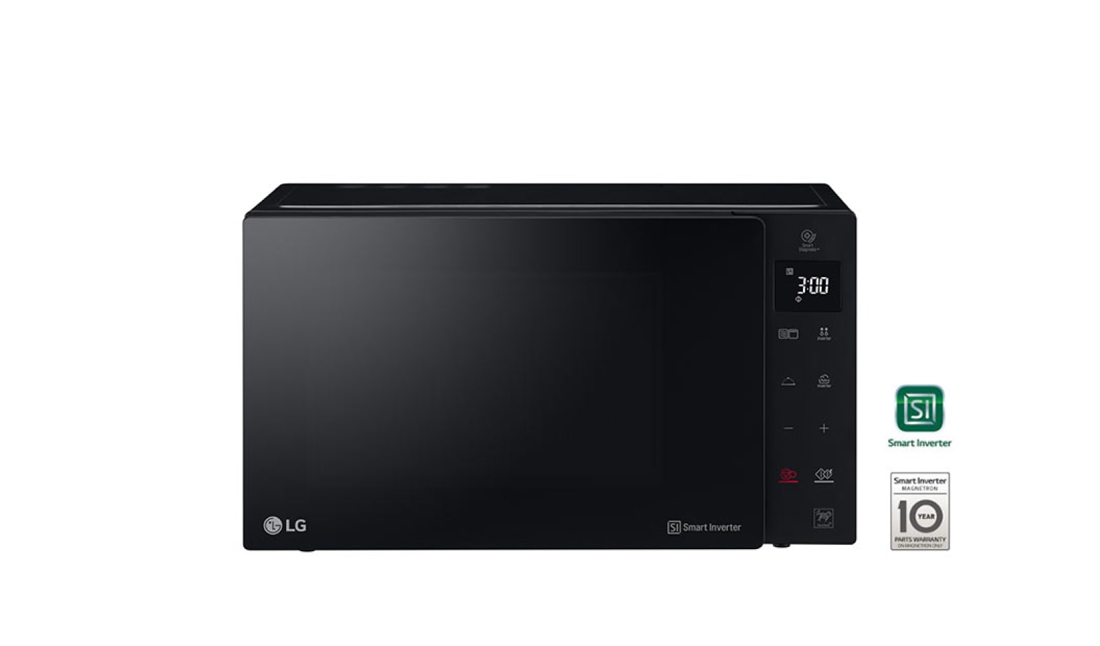 LG Micro-ondas com grill LG NeoChef™ MH6535GDS, 25 litros, 1000 W, Smart Inverter, EasyClean™, preto, MH6535GDS