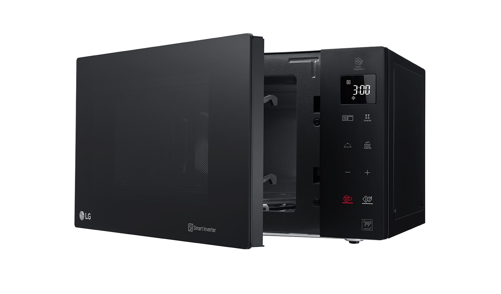 LG Micro-ondas com grill LG NeoChef™ MH6535GDS, 25 litros, 1000 W, Smart Inverter, EasyClean™, preto, MH6535GDS