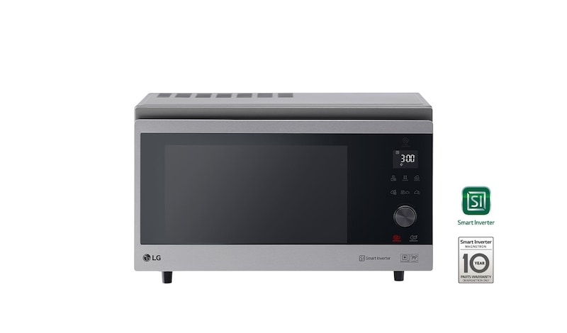 LG Micro-ondas de convecção LG NeoChef™ MJ3965ACS, 39 litros, 1100 W, Smart Inverter, EasyClean™, inox, MJ3965ACS