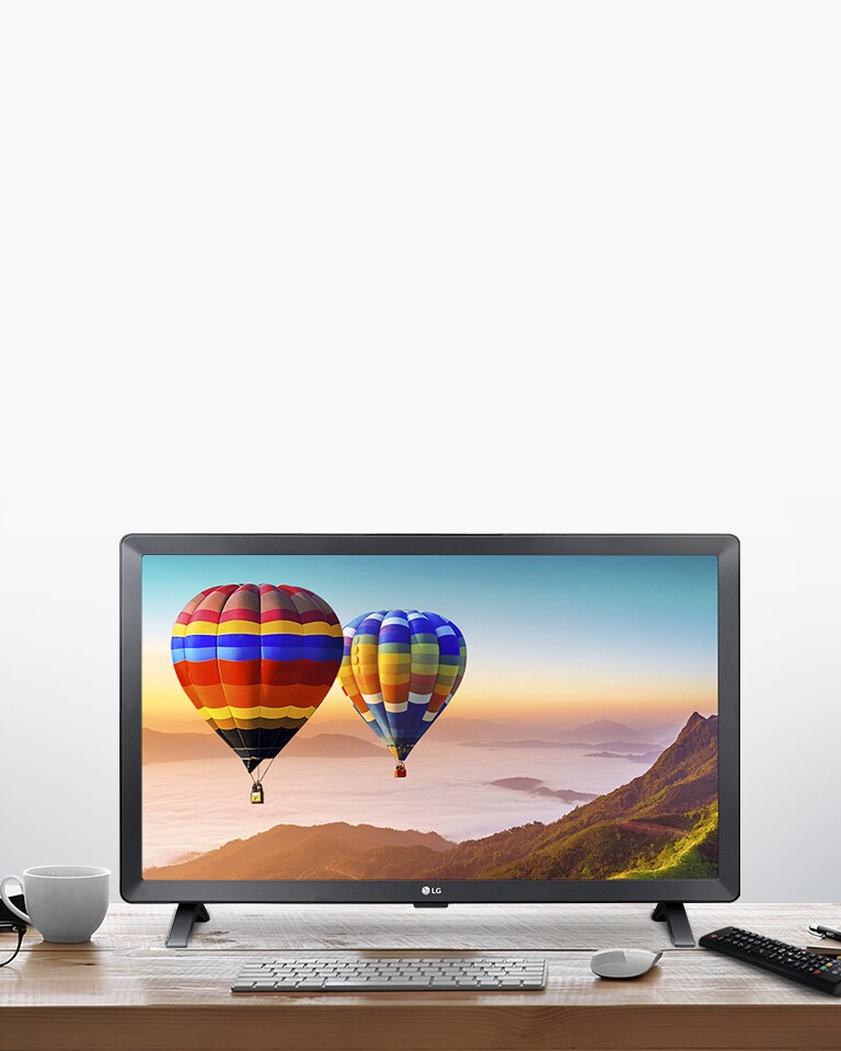 Desfrute de uma televisão e monitor em simultâneo