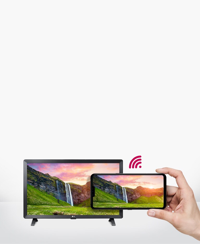 Wi-fi integrado e solução sem fios para apresentação do conteúdo do smartphone num grande ecrã