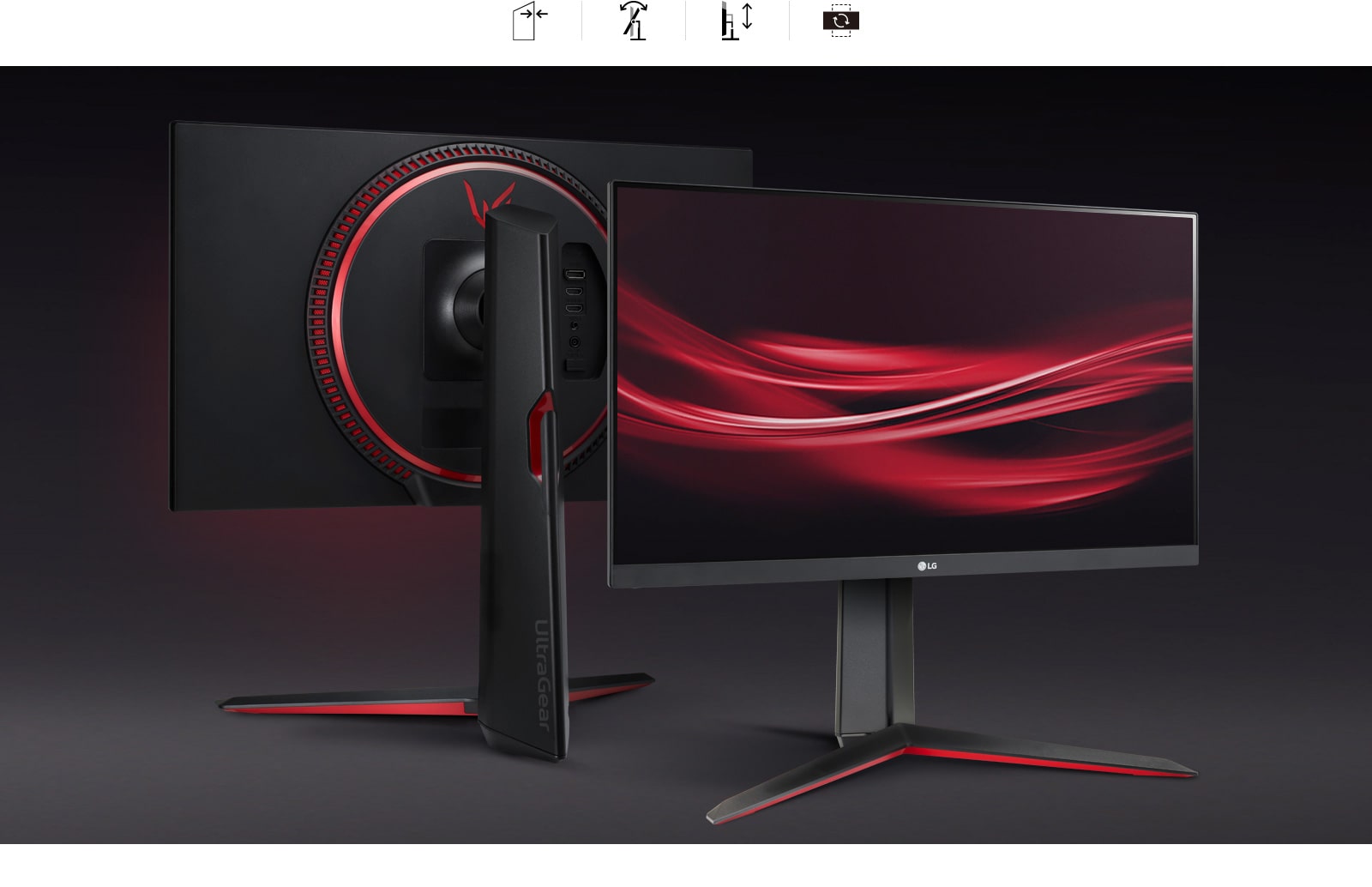 Monitor Gaming UltraGear™ Full HD IPS 1ms (GtG) de 23,8