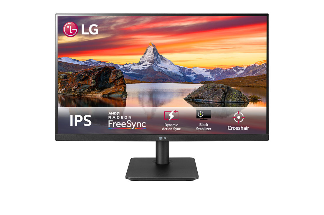 LG Monitor Full HD IPS de 23,8" com design praticamente sem moldura em 3 lados, 24MP400-B