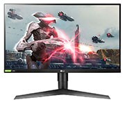 Vista frontal de Monitor de jogo LG 27GL63T-B de 27 polegadas UltraGear™ Full HD IPS com compatibilidade G-Sync® 27GL63T-B