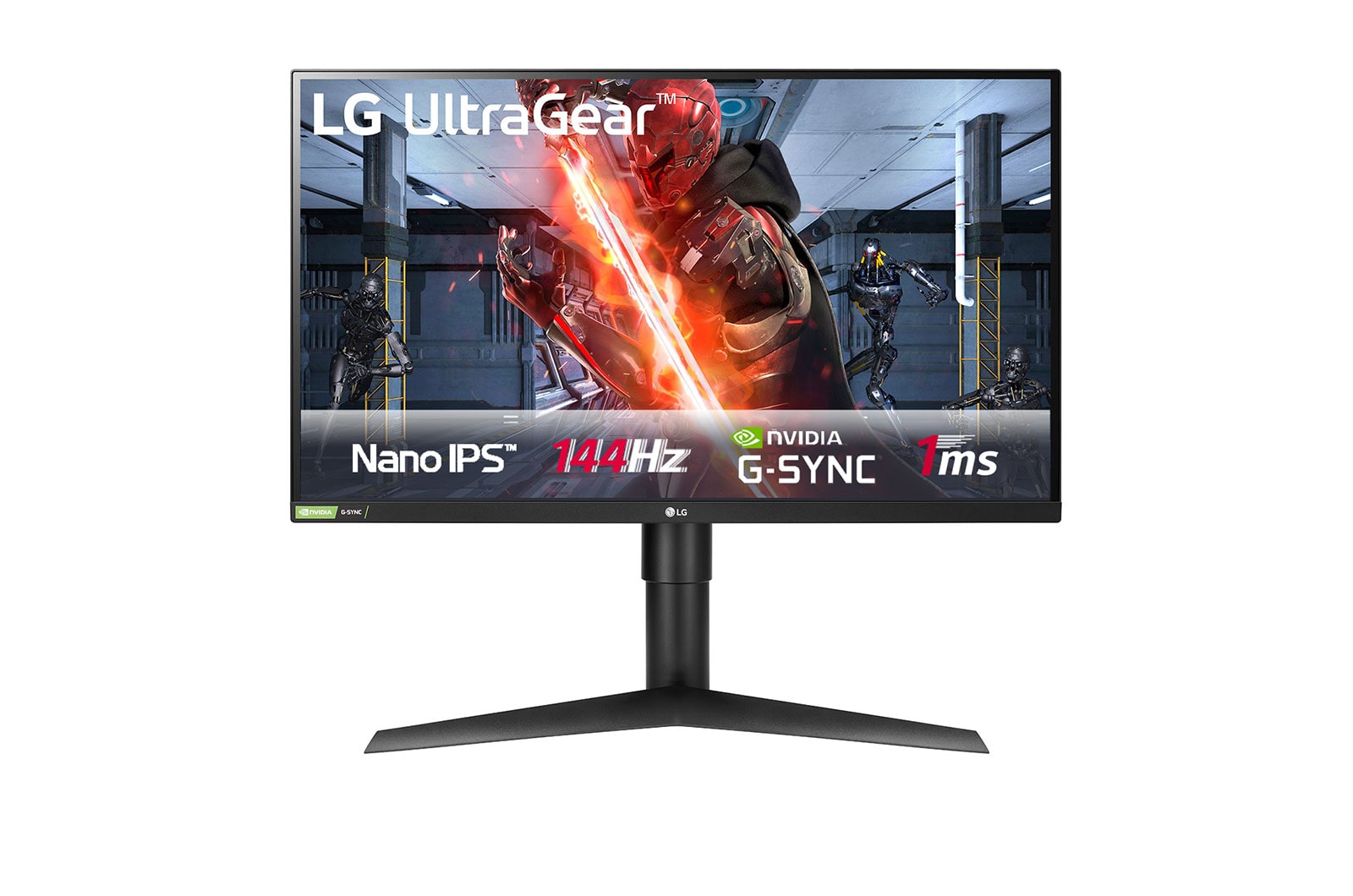 Vista frontal de Monitor Gaming QHD Nano IPS 1ms/144Hz 27GL850-B