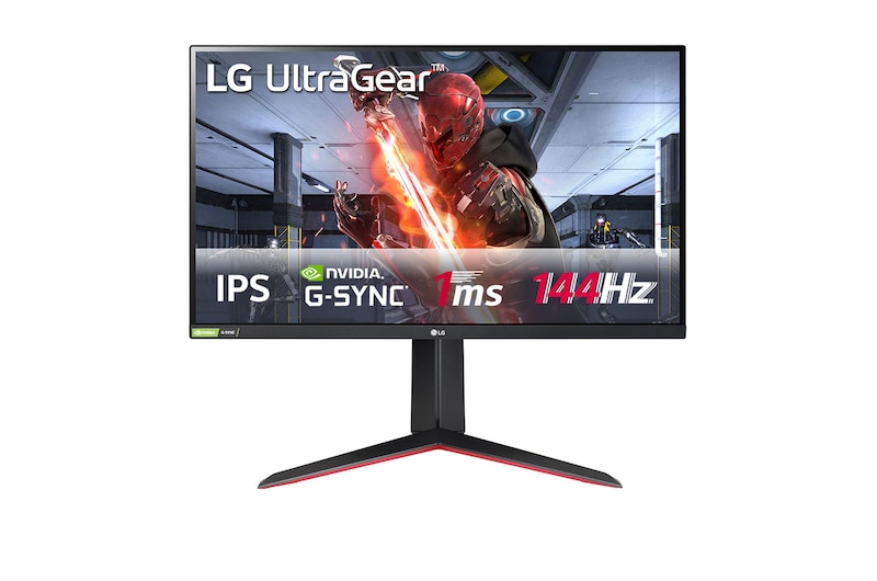 Vista frontal de Monitor de jogo Full HD IPS 1ms (GtG) UltraGear™ de 27” com NVIDIA® compatível com G-SYNC® 27GN650-B