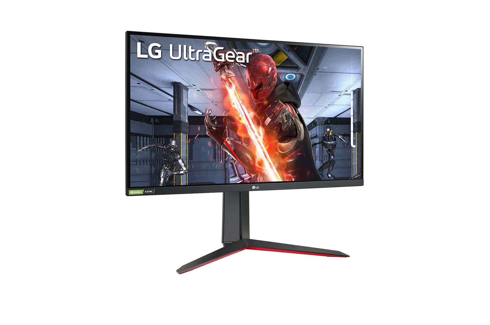 LG Monitor de jogo Full HD IPS 1ms (GtG) UltraGear™ de 27” com NVIDIA® compatível com G-SYNC®, 27GN650-B