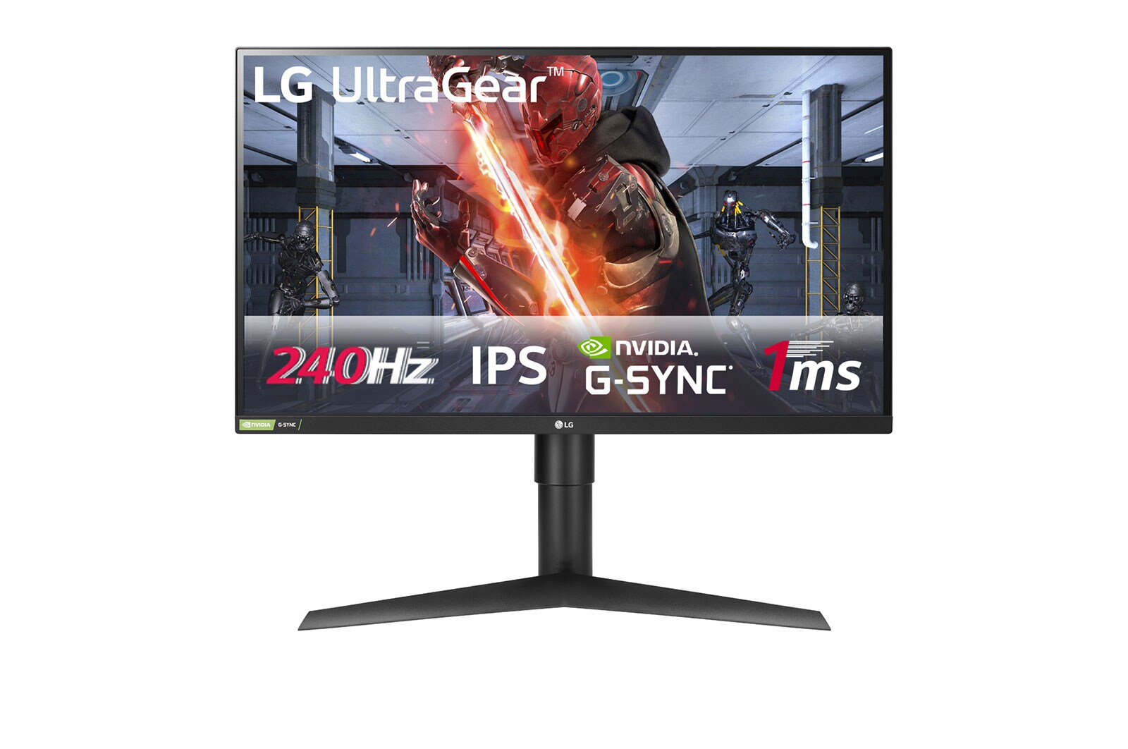 Vista frontal de Monitor de Gaming Full HD IPS Class UltraGear™ de 27&#34; compatível com G-Sync® 27GN750-B