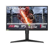 Vista frontal de Monitor de Gaming Full HD IPS Class UltraGear™ de 27&#34; compatível com G-Sync® 27GN750-B