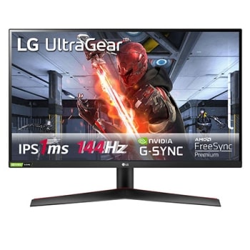 Monitor Gaming QHD IPS 1ms (GtG) UltraGear™ de 27” com NVIDIA 