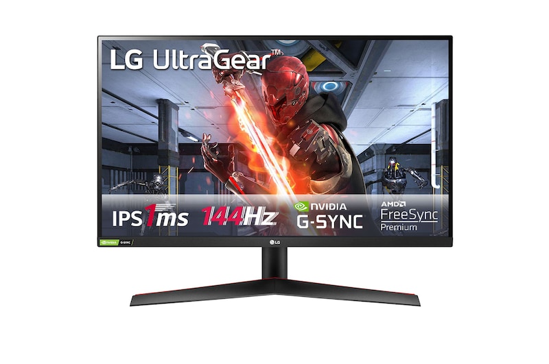 LG Monitor Gaming QHD IPS 1ms (GtG) UltraGear™ de 27” com NVIDIA® compatível com G-SYNC®, 27GN800-B