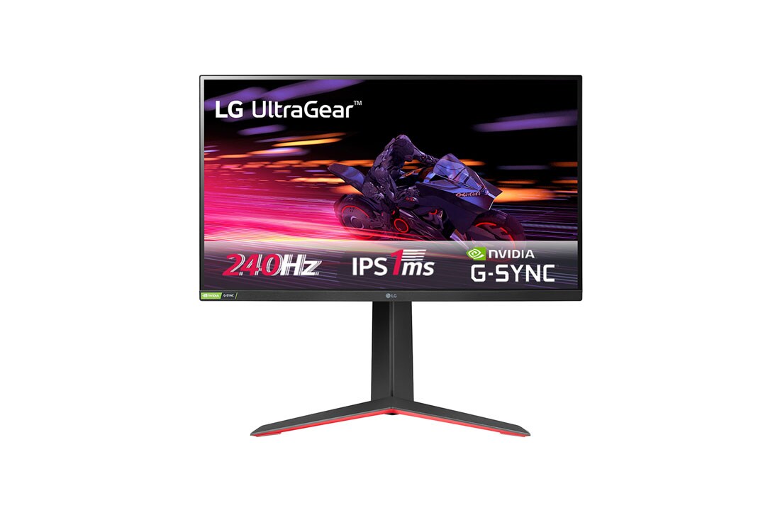 LG Monitor Gaming UltraGear™ 27” Full HD 240Hz IPS 1ms (GtG) com compatibilidade NVIDIA® G-SYNC®, 27GP750-B