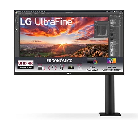 Monitor IPS Ergo UHD 4K de 27" com USB Type-C™ - 27UN880-B | LG PT