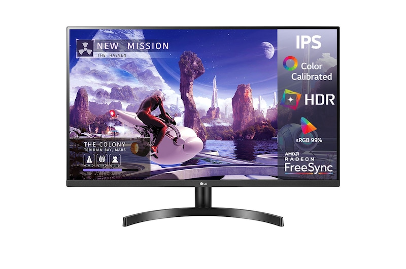 LG Monitor QHD IPS de 31.5" com AMD FreeSync™, 32QN600-B